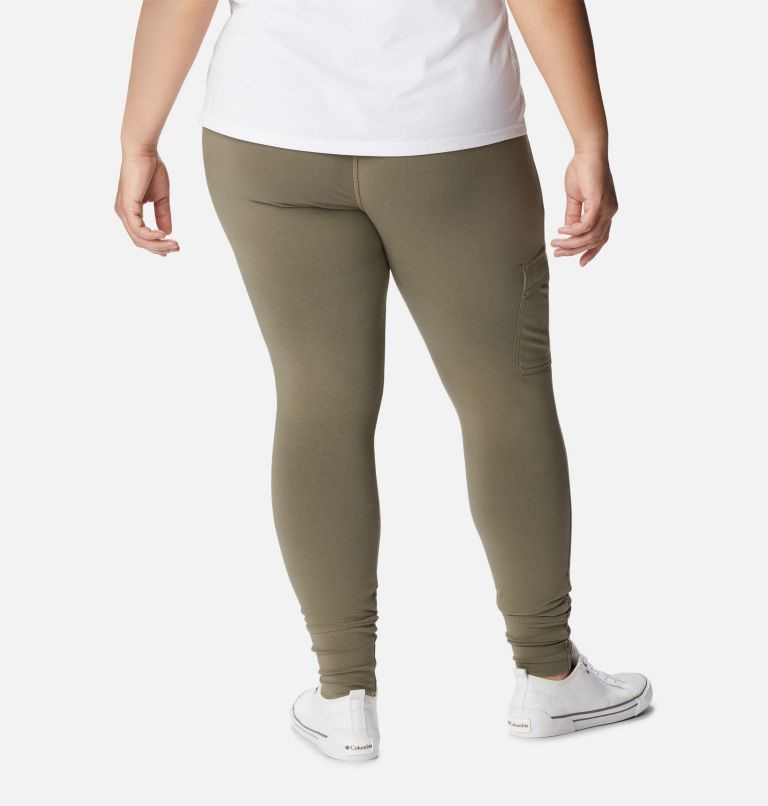 Women's Columbia Trek Leggings Olive | Plus Size CA-O1406